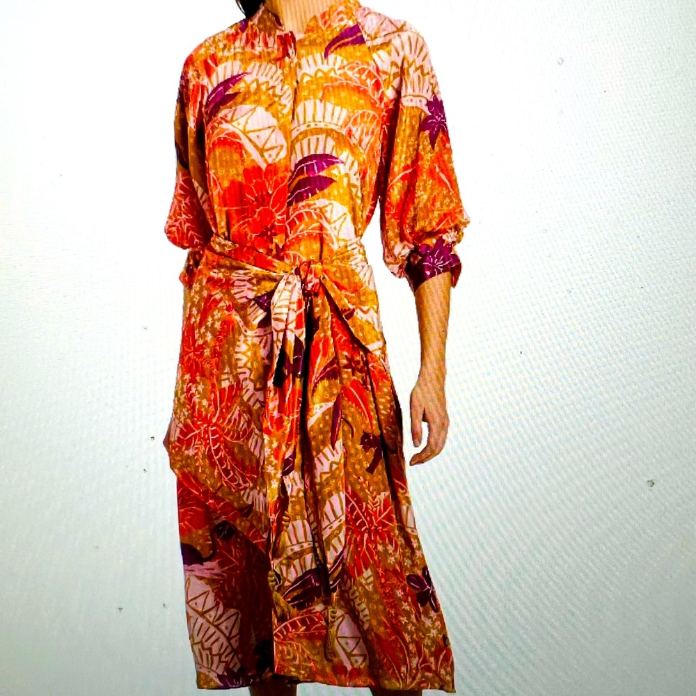 Farm Rio Jungle Panther Shift Midi Dress - Size XL - 🆕